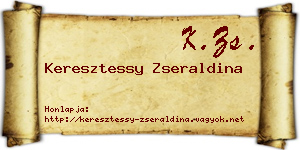 Keresztessy Zseraldina névjegykártya